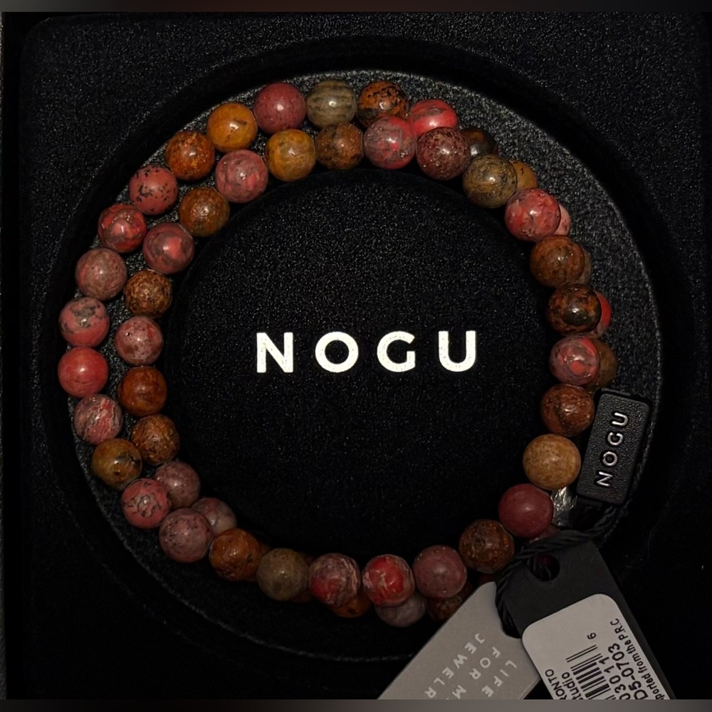 ❤️🤎🩶NOGU Red Picasso Jasper Wrap🩶🤎❤️